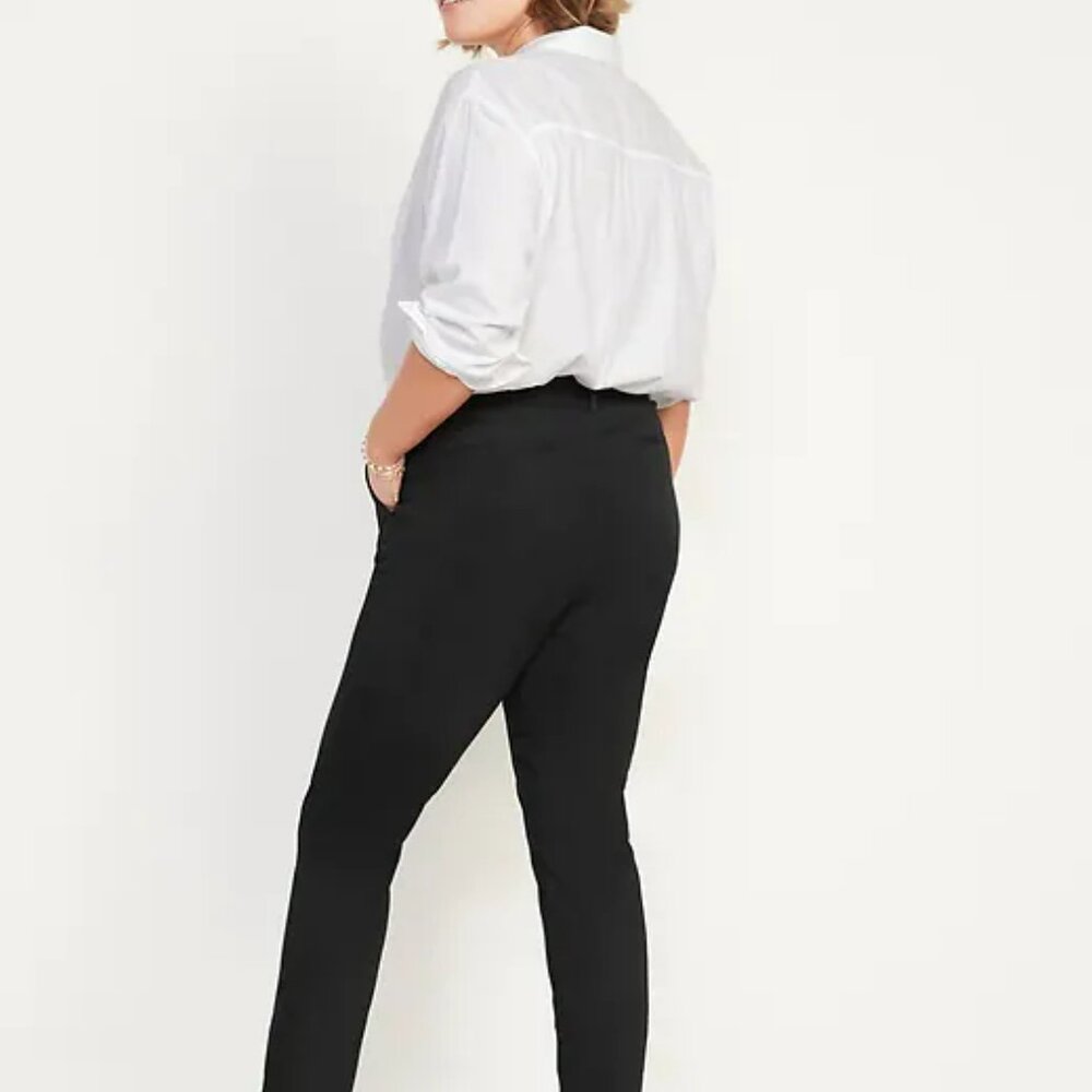 High-Waisted Slim Pants